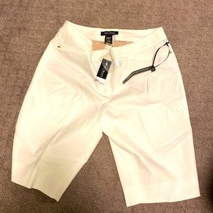 **NWT** white womens Bermuda shorts